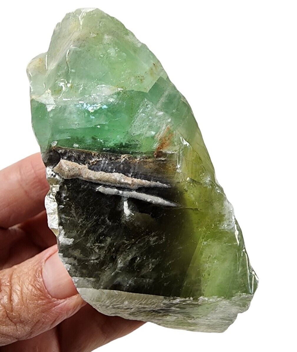 Green Calcite Crystal Mexico 178 grams