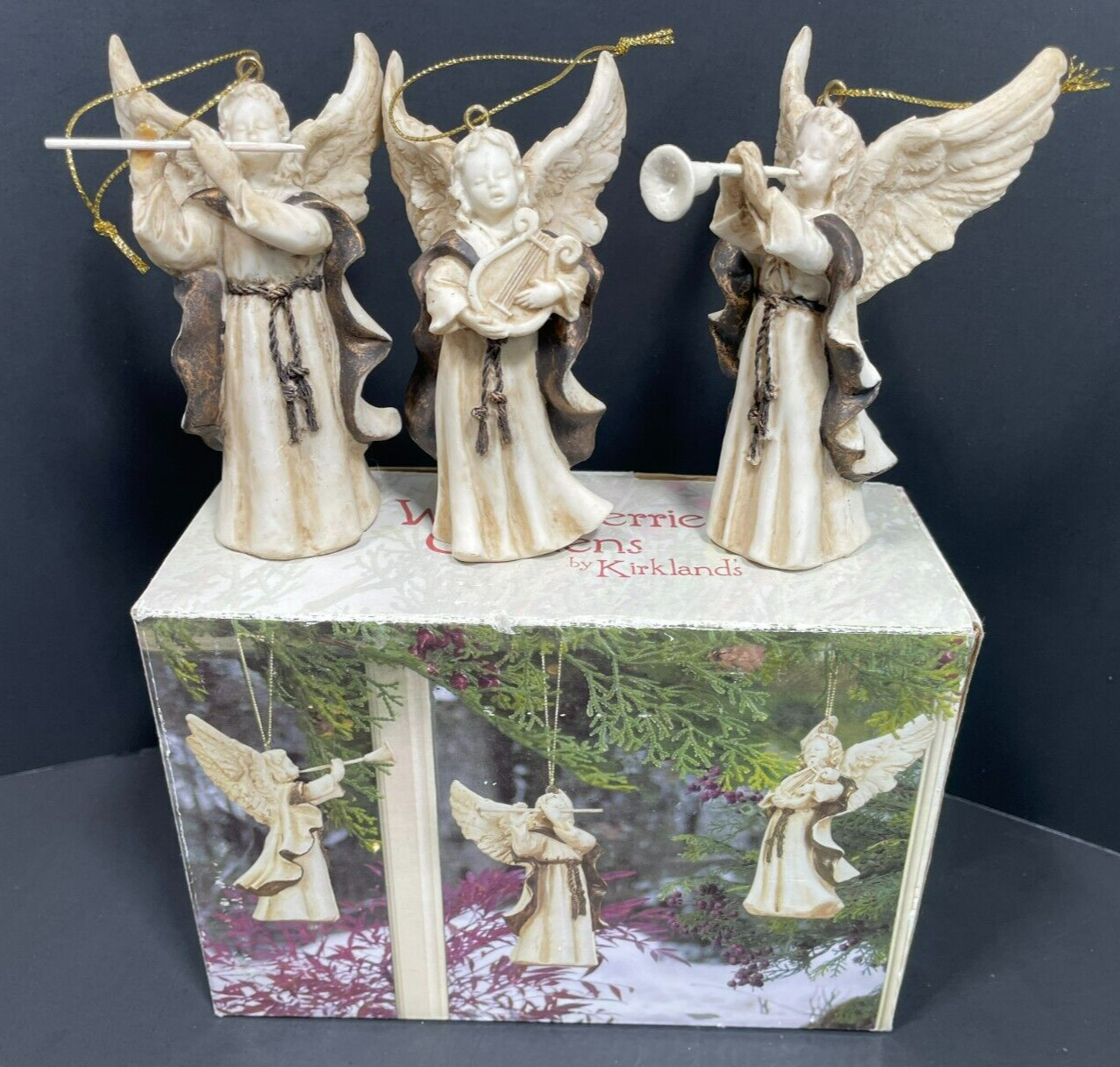 Winterberrie Gardens By Kirkland’s Set Of 3 Angels
