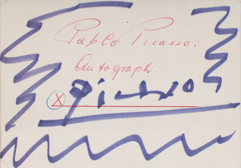 Pablo Picasso ~ Hand Signed Autographed Authentic Signature ~ PSA DNA Encased