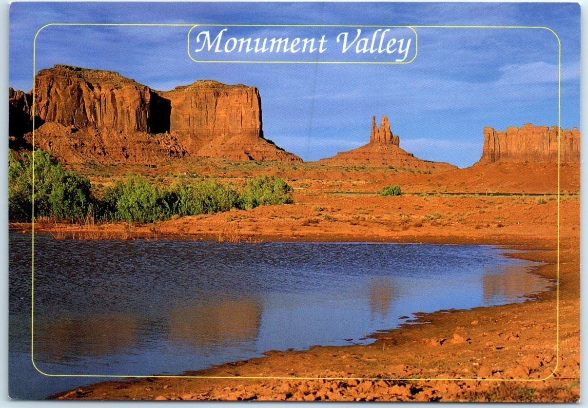 Rising Spires & Buttes of Massive Red Sandstone - Monument Valley - Arizona-Utah