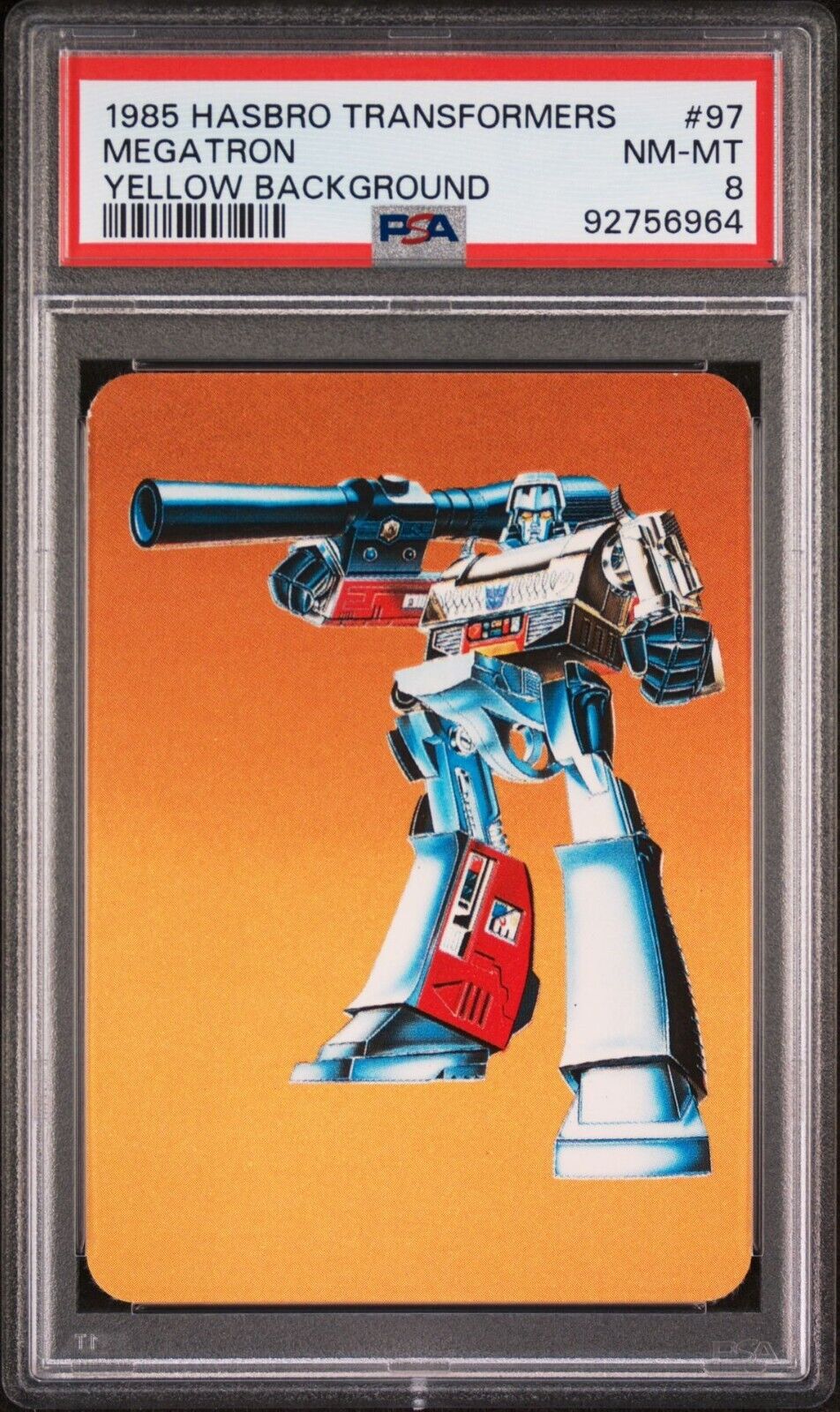 1985 Hasbro Transformers #97 Megatron PSA 8