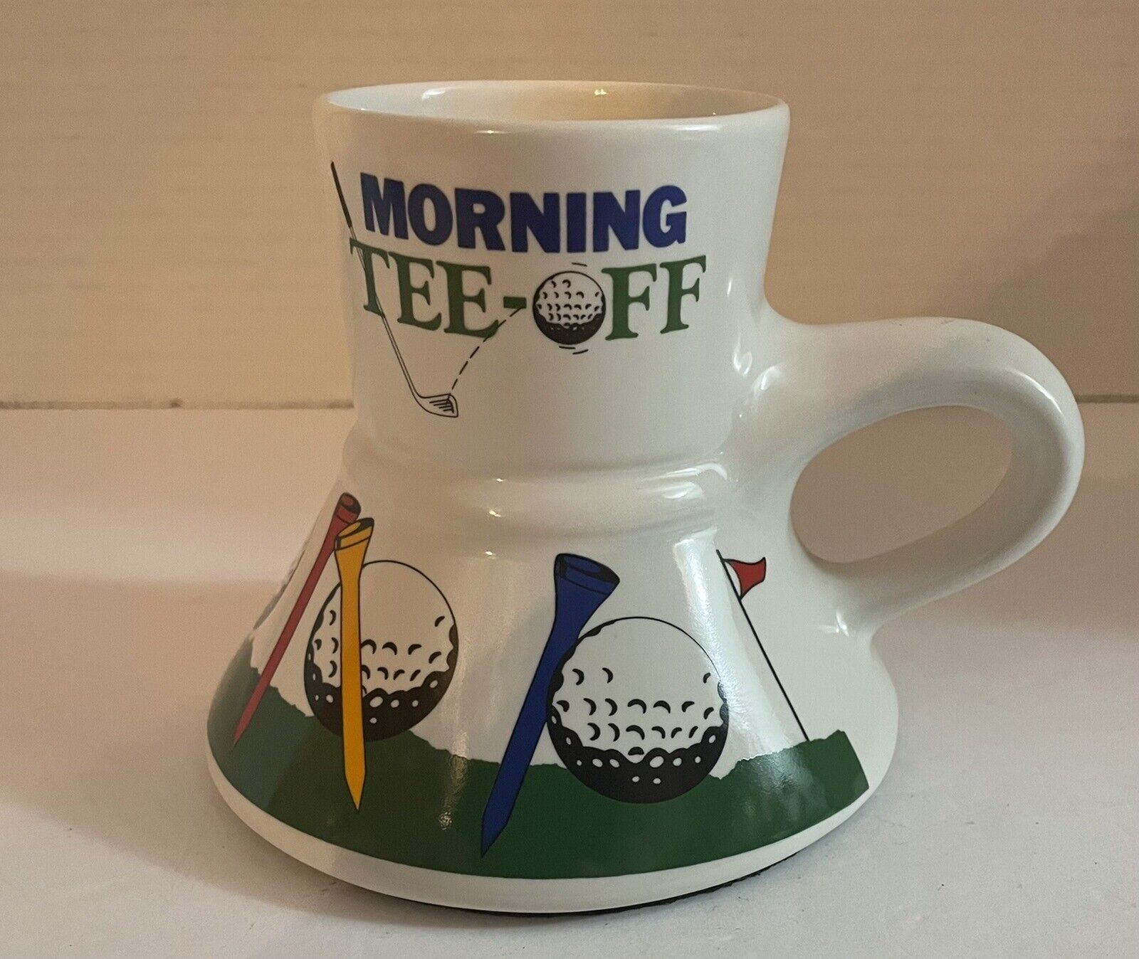 Vintage 1988 Feltman Langer Morning Tee Off Coffee Cup