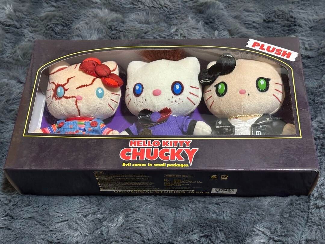 Sanrio Hello Kitty Chucky Plush doll set USJ Japan Limited