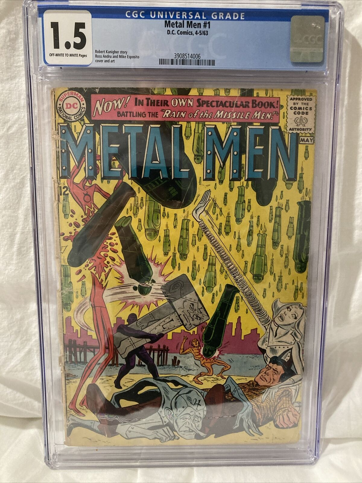 Metal Men #1 (April-May 1963, DC Comics) Rare, CGC Graded (1.5)