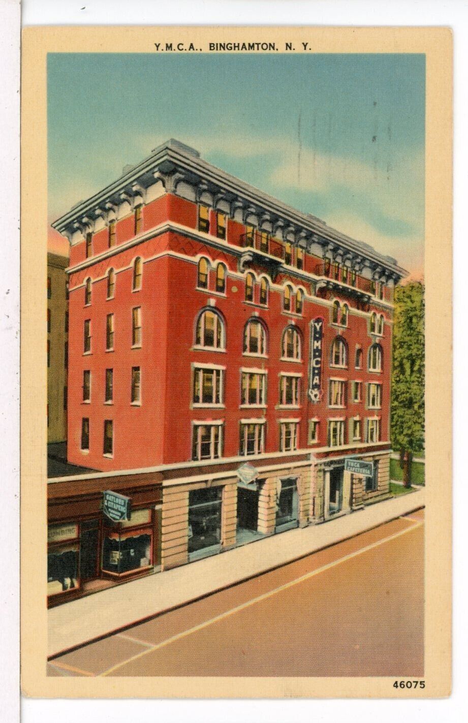 1945 - Y. M. C. A. BUilding, Binghamton, New York Postcard