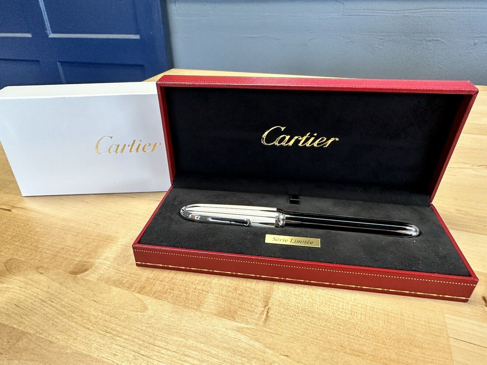 CARTIER Louis Cartier Backgammon Platinum Finish Limited Edition Fountain Pen