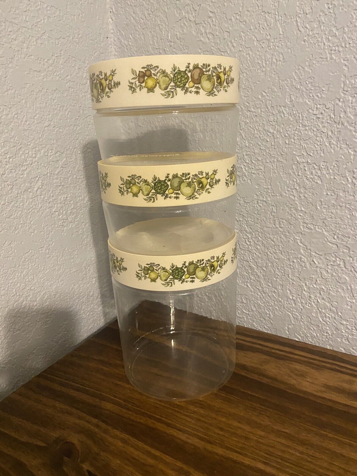 Stackable Corningware Canisters Spice Of Life Vintage