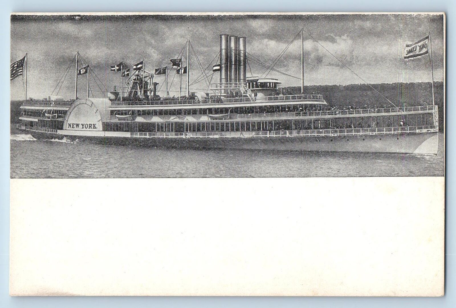c1905\'s New York Steamship Hudson River Day Line New York City New York Postcard