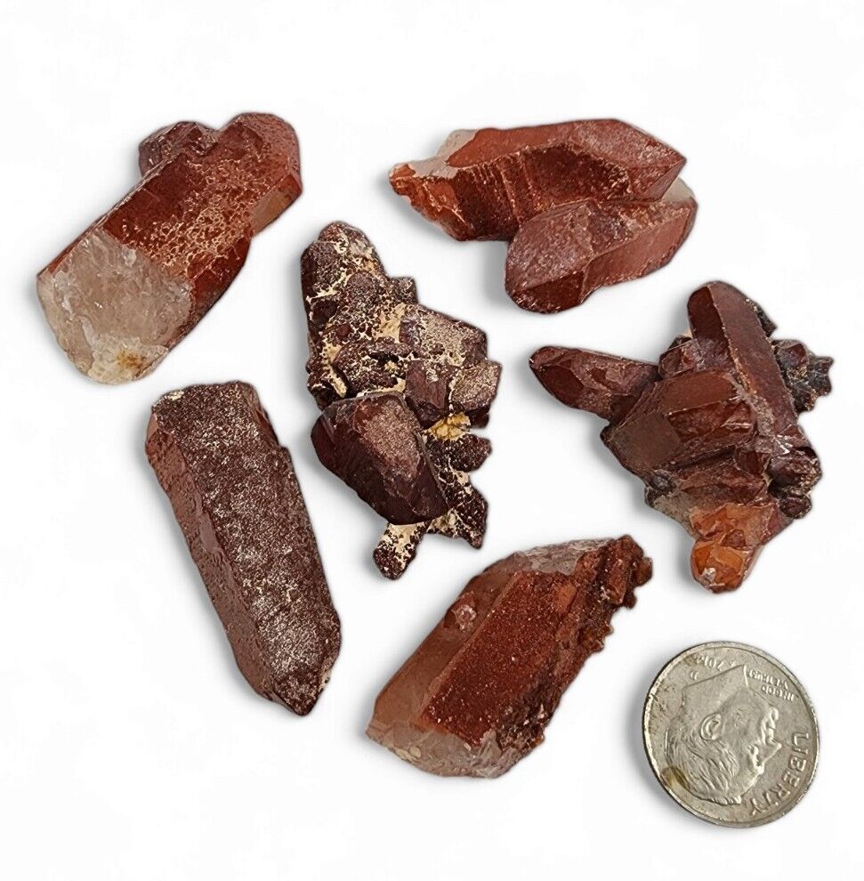 Natural Red Quartz Crystal Points 56.7 grams Morocco