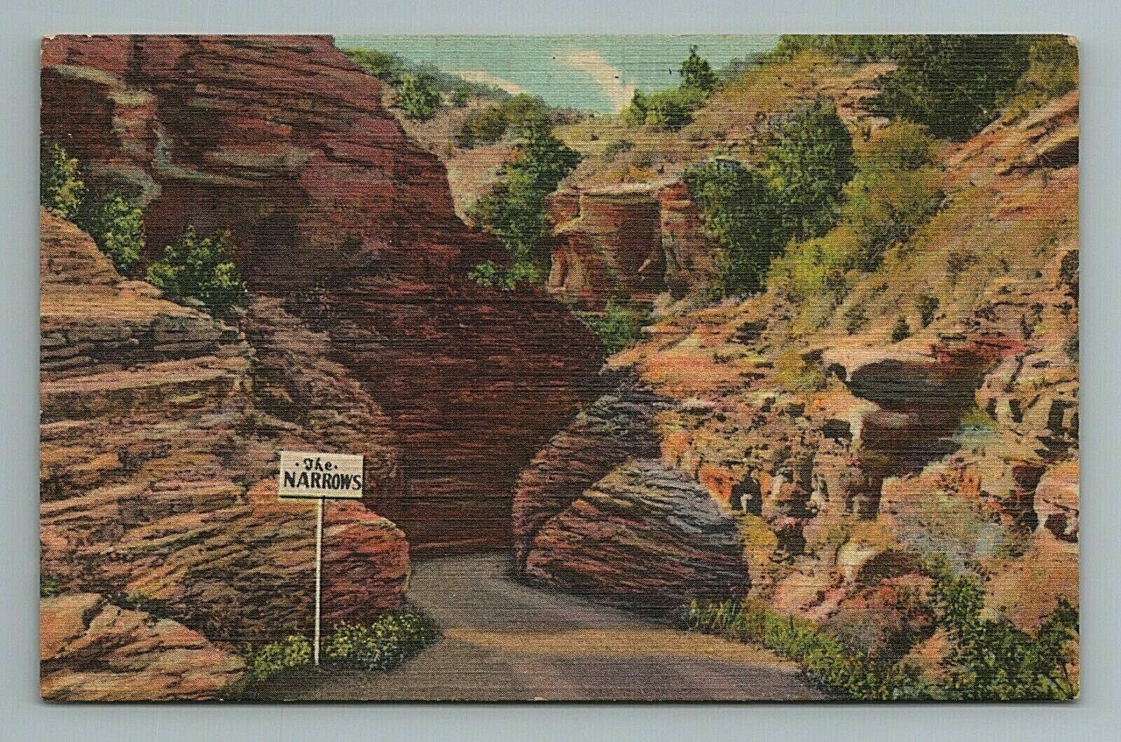 The Narrows, Williams Canon, Canyon, Colorado Postcard