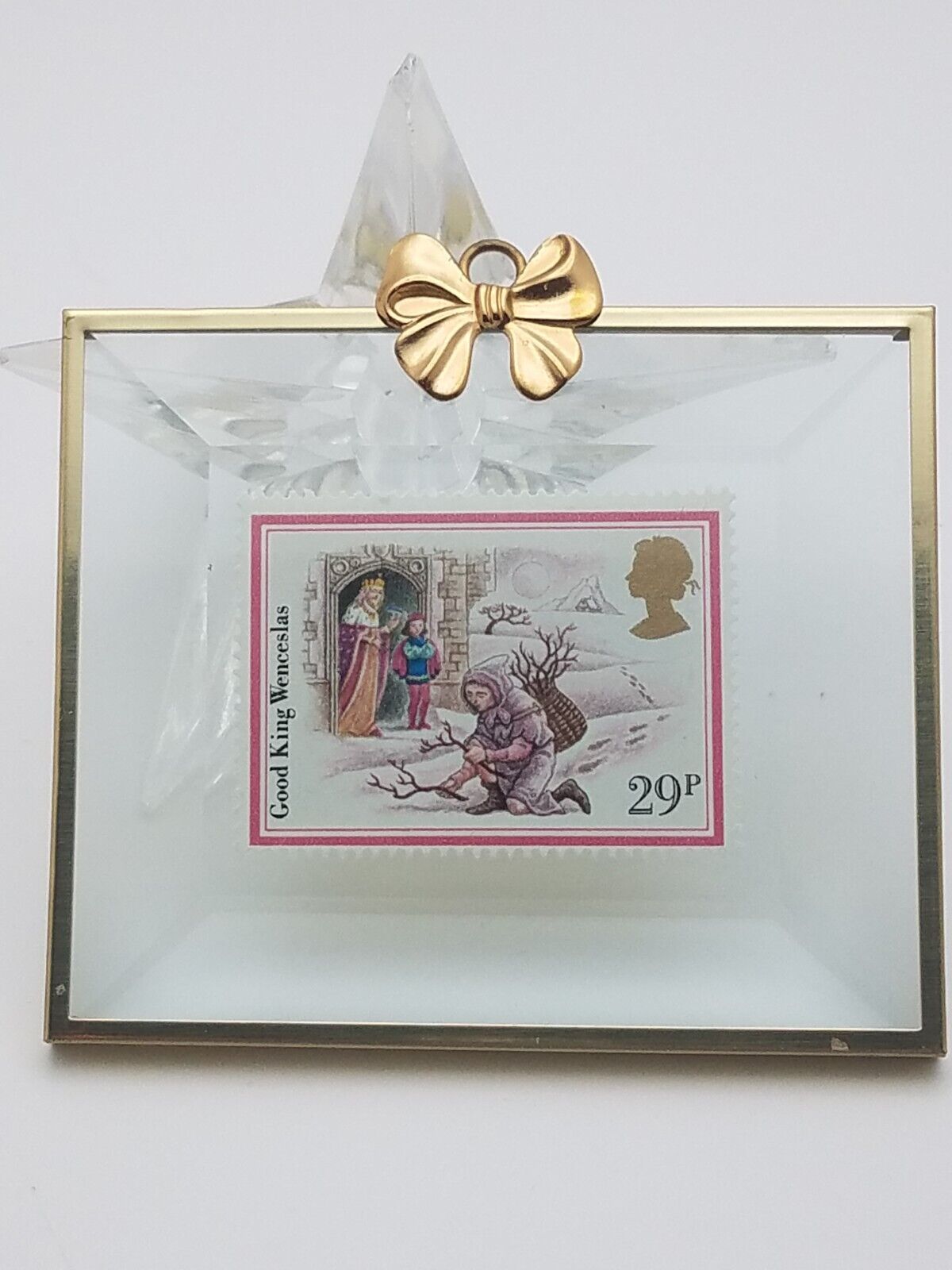 Hanford Heirlooms 1988 Good King Wencelas 29p  Framed Postage Stamp