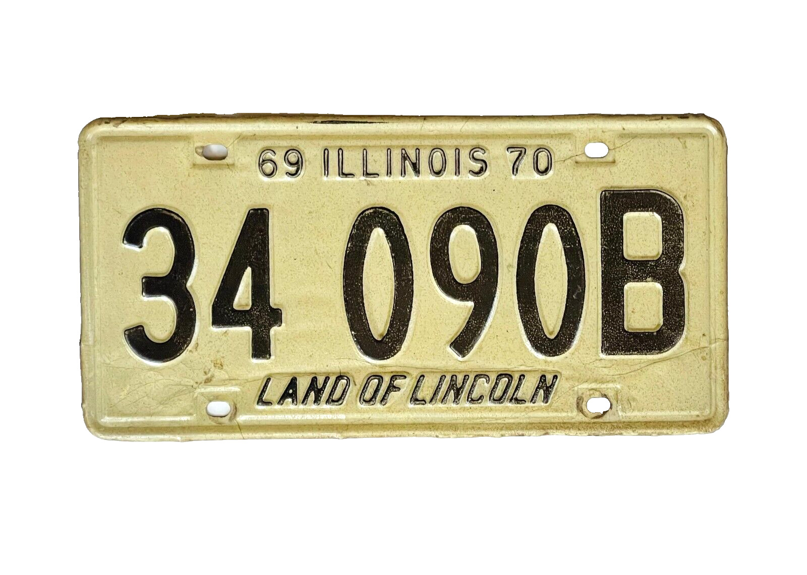 ILLINOIS 1970  -  (1) vintage Truck license plate
