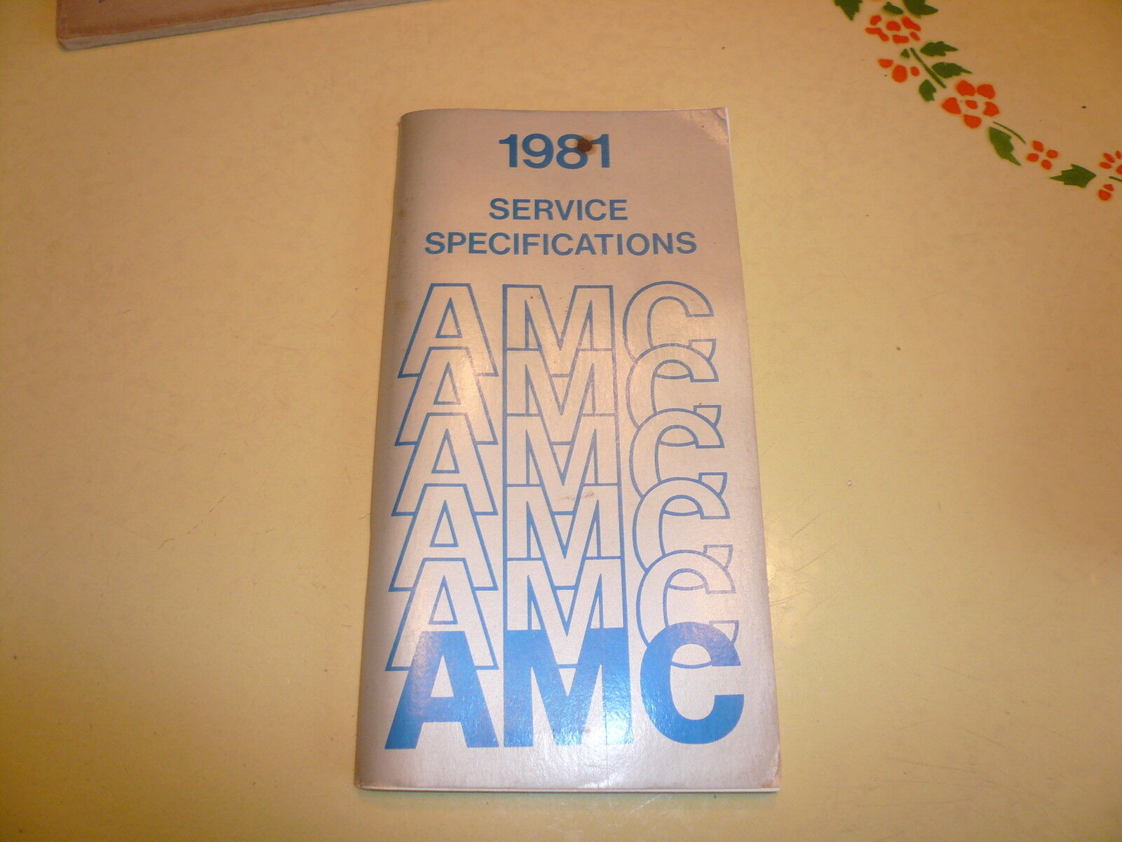 1981 American Motors Service Specifications - Vintage - Glove Box