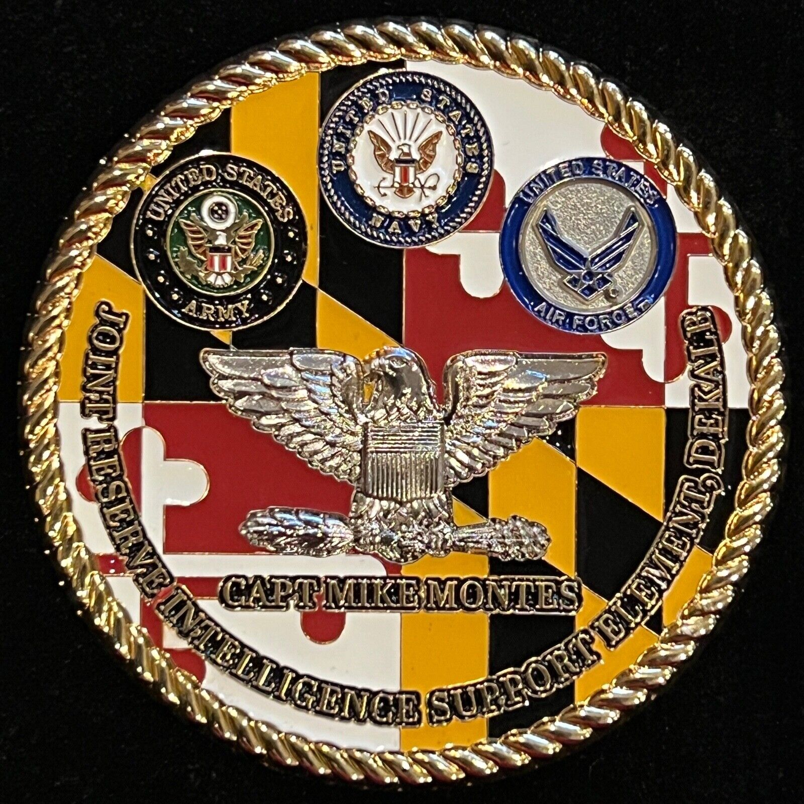 US Strategic Command Joint Reserve Intelligence Support Element Challenge Coin