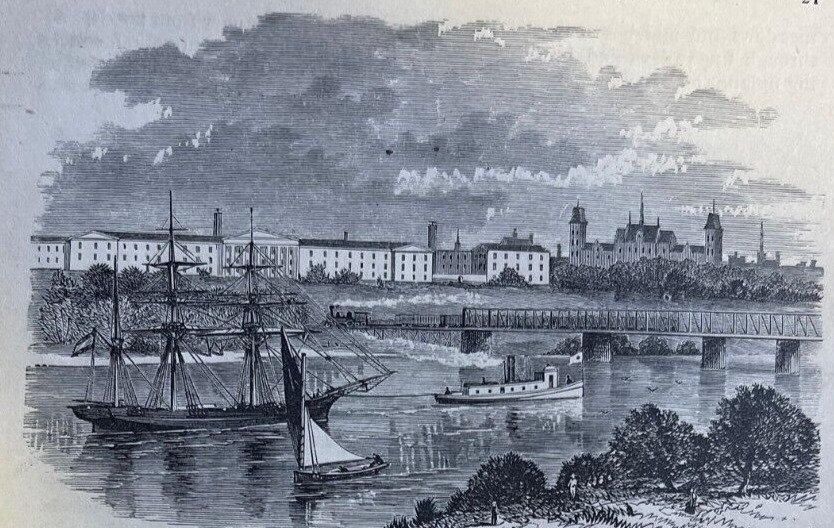 1873 Philadelphia to Baltimore Schuylkill River Sharon Hill Ridley Park