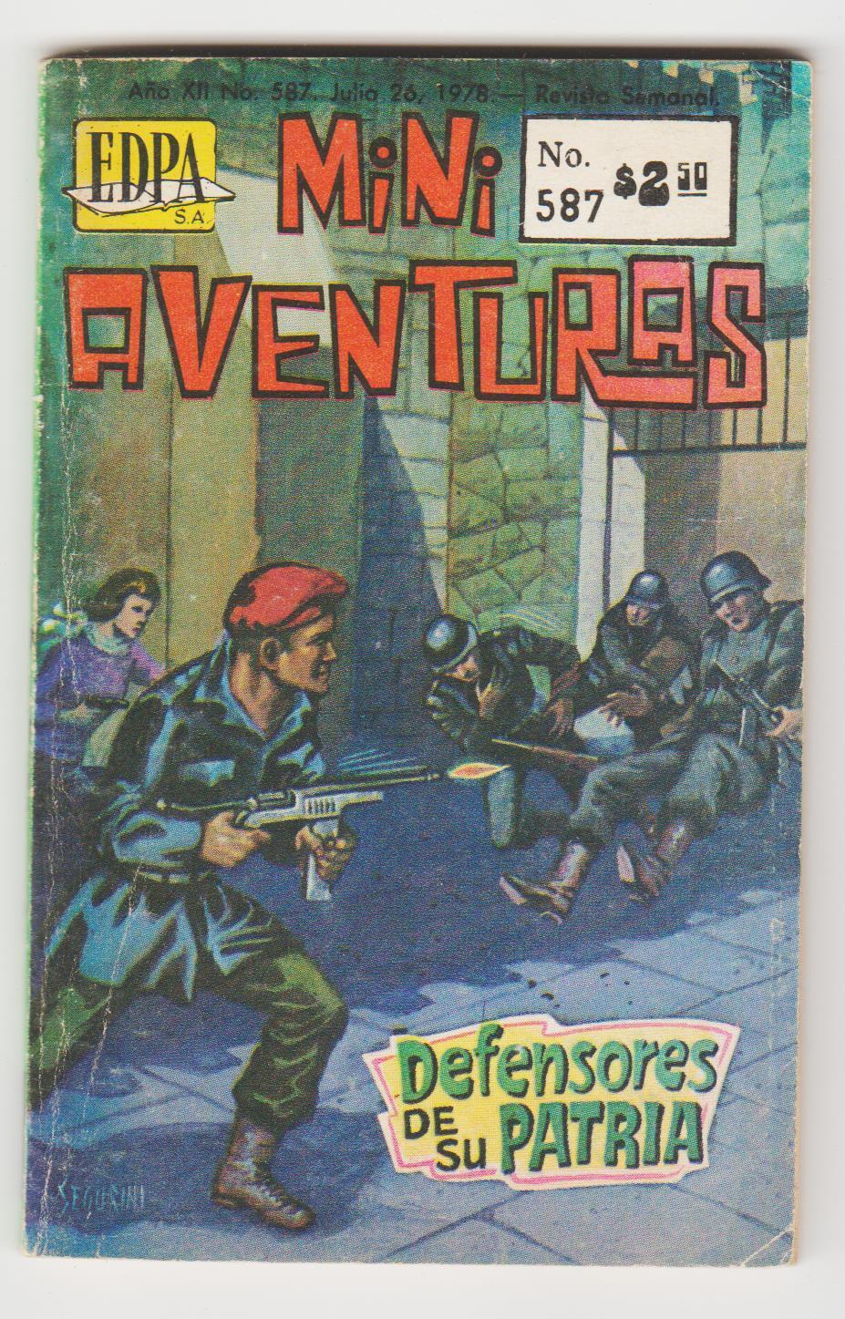 MINI AVENTURAS #587 WAR MEXICAN MINI COMIC WW2 FRENCH GUERRILLA RESISTANCE STORY