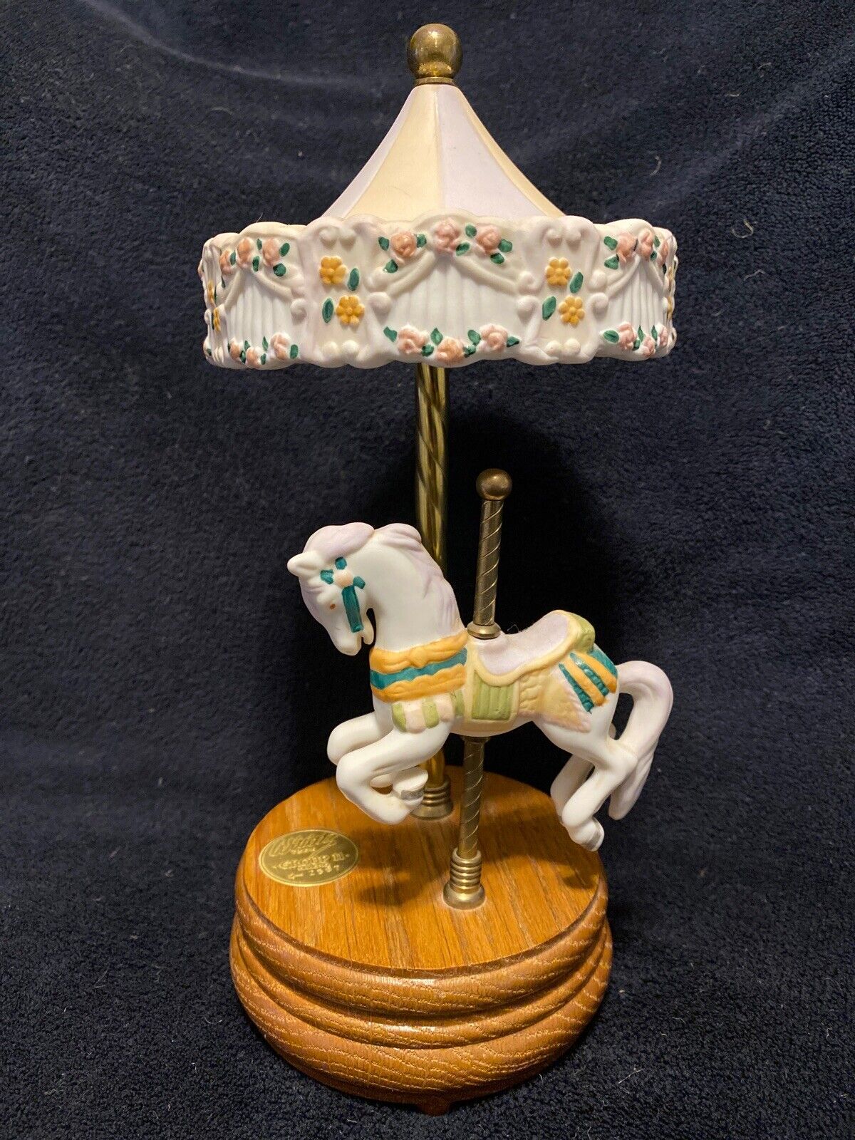 Willitts Designs Group II Porcelain Carousel Horse Music Box, Firing No. 2507