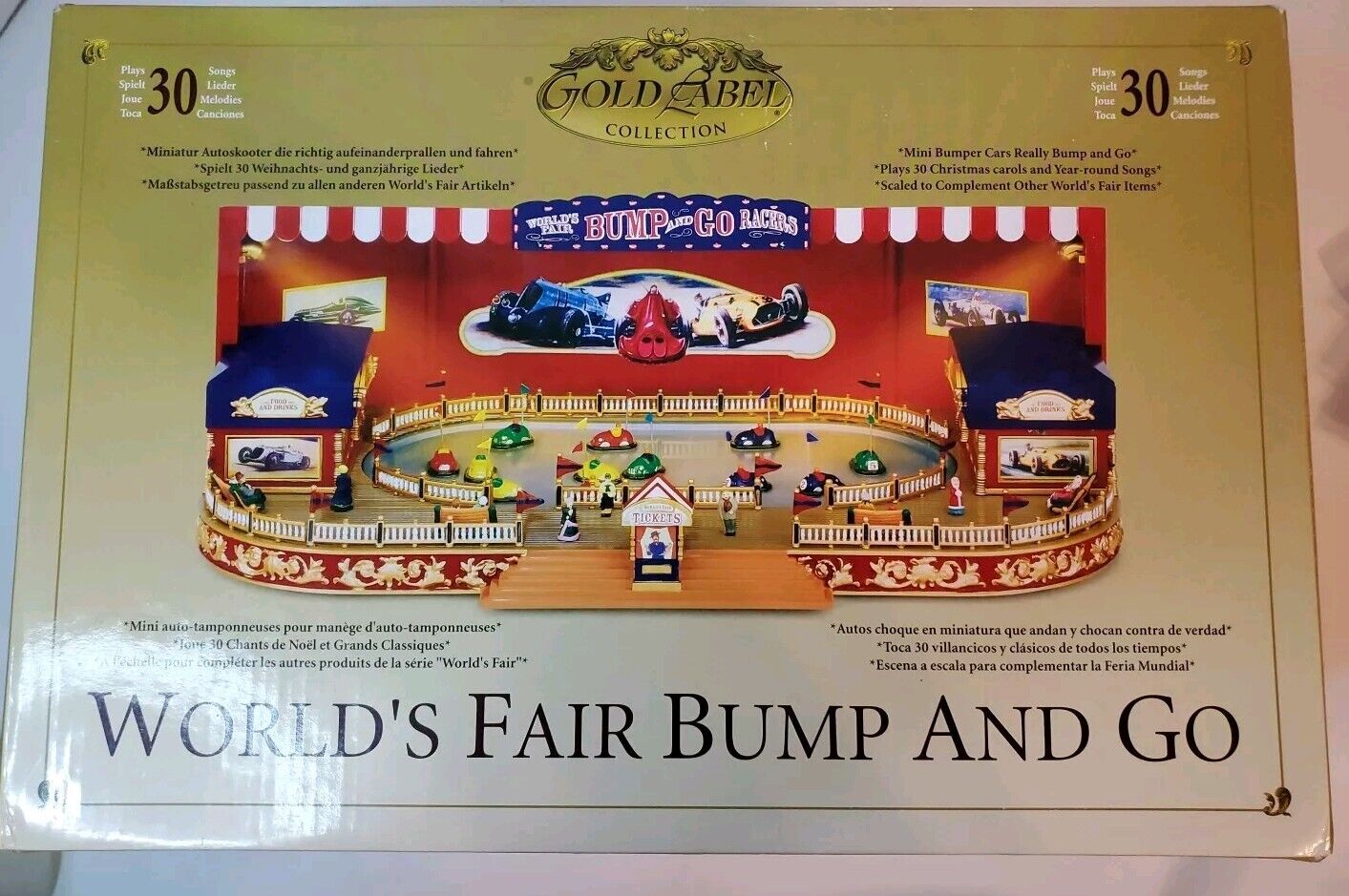 Boxed Mr Christmas Gold Label Collection Worlds Fair Bump And Go 30 Songs 2005