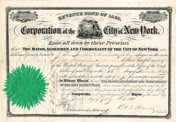 Corporation of the City of New York - General Bonds
