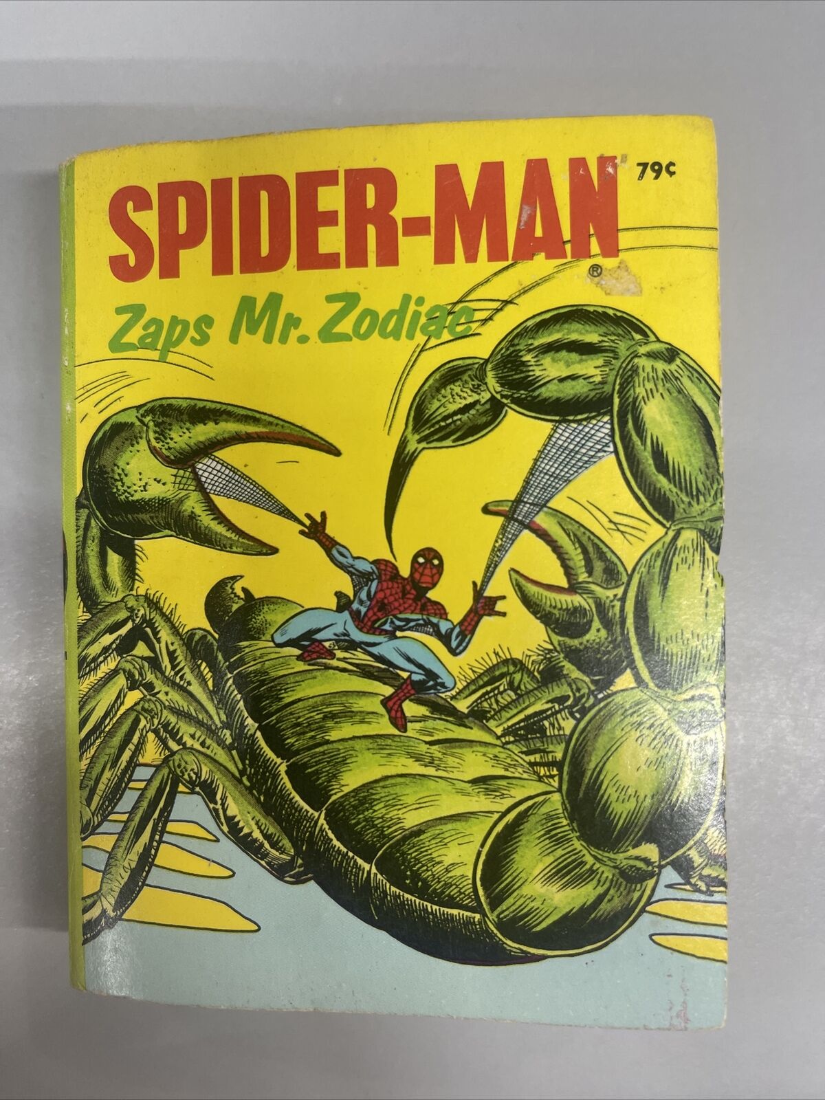 SPIDER-MAN Zaps Mr. Zodiac 5779-2 WHITMAN A Big Little Book - 1976 Paperback