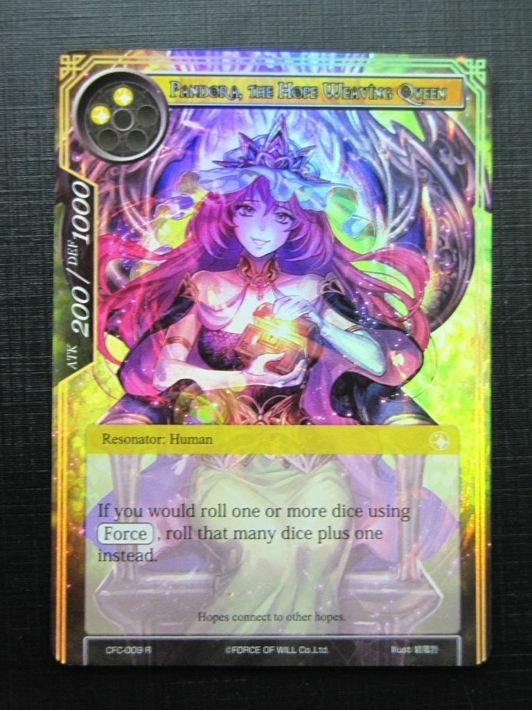 Force of Will Cards: PANDORA, THE HOPE WEAVING QUEEN FOIL # 18G75