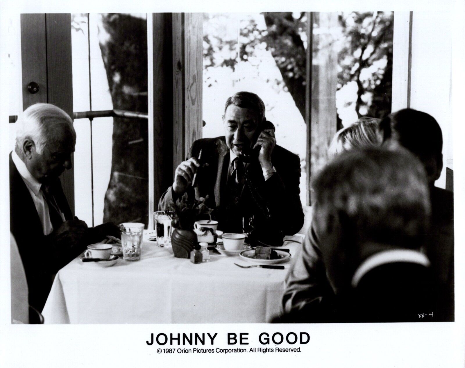 Howard Cosell in Johnny Be Good (1988) ❤ Original Movie Scene Photo K 468