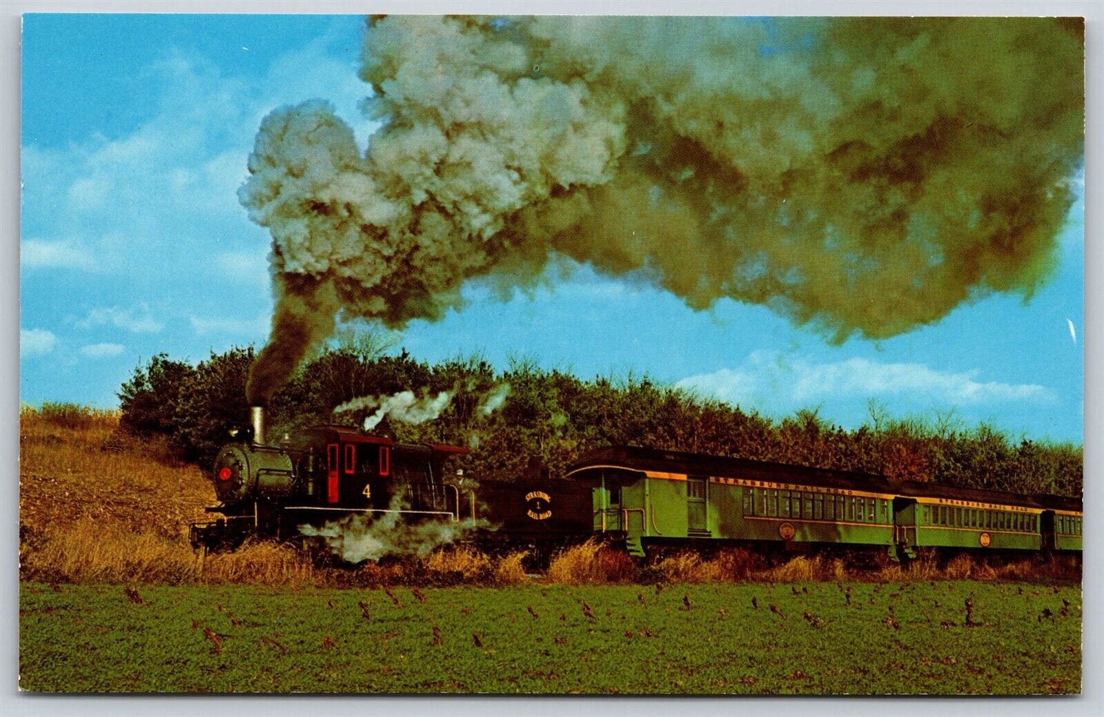 Postcard Strasburg Railroad PA Old Number 4 C54
