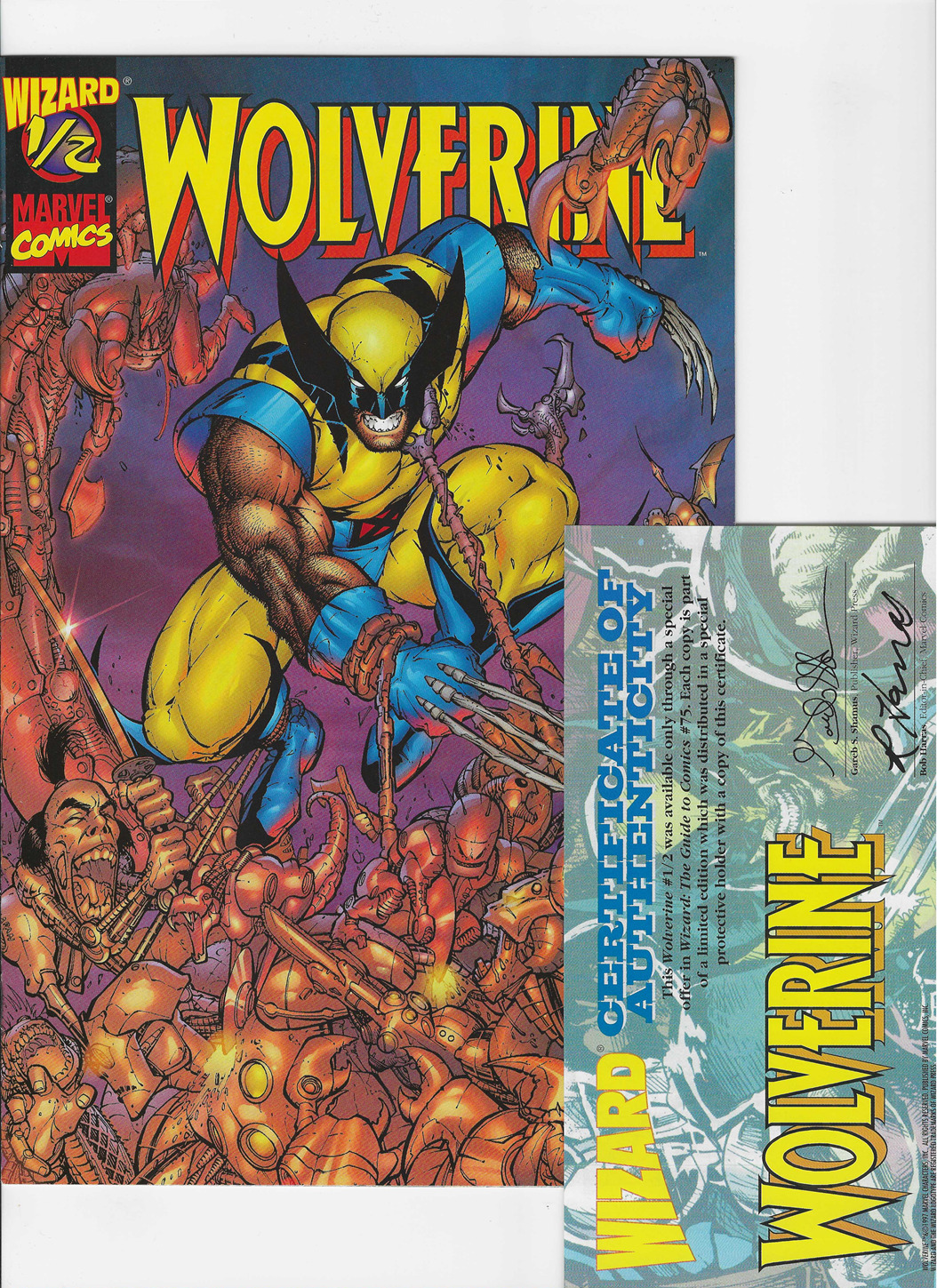 Marvel Comics Wolverine #1/2 (1997) Wizard Exclusive Limited Edition with COA