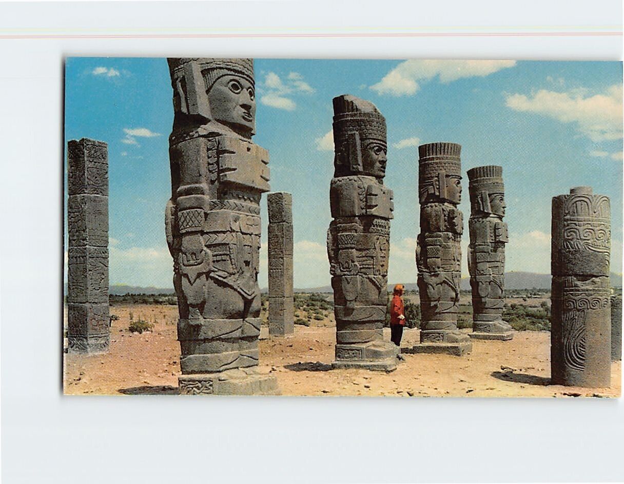 Postcard Colosos De Tula, Mexico