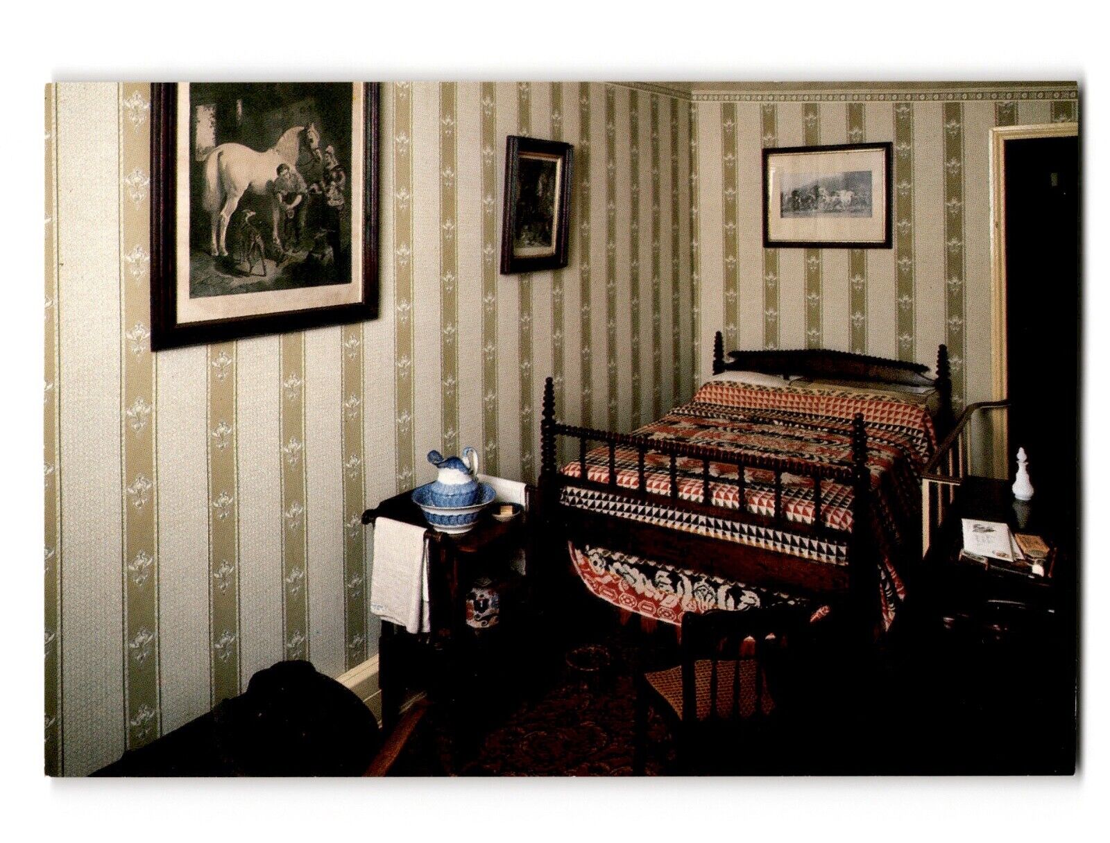 Petersen House Lincoln Death Room Ford's Theatre Postcard