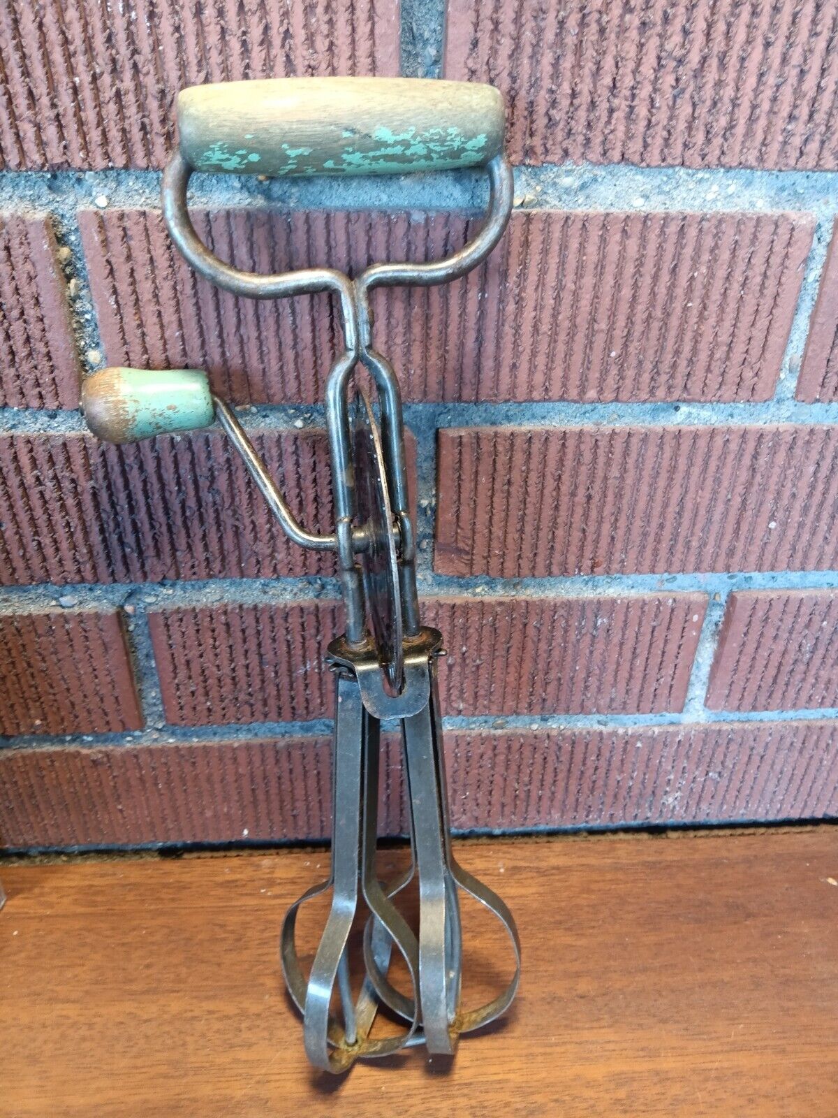 Vintage Stainless Steel Hand Mixer Edlund Company Green