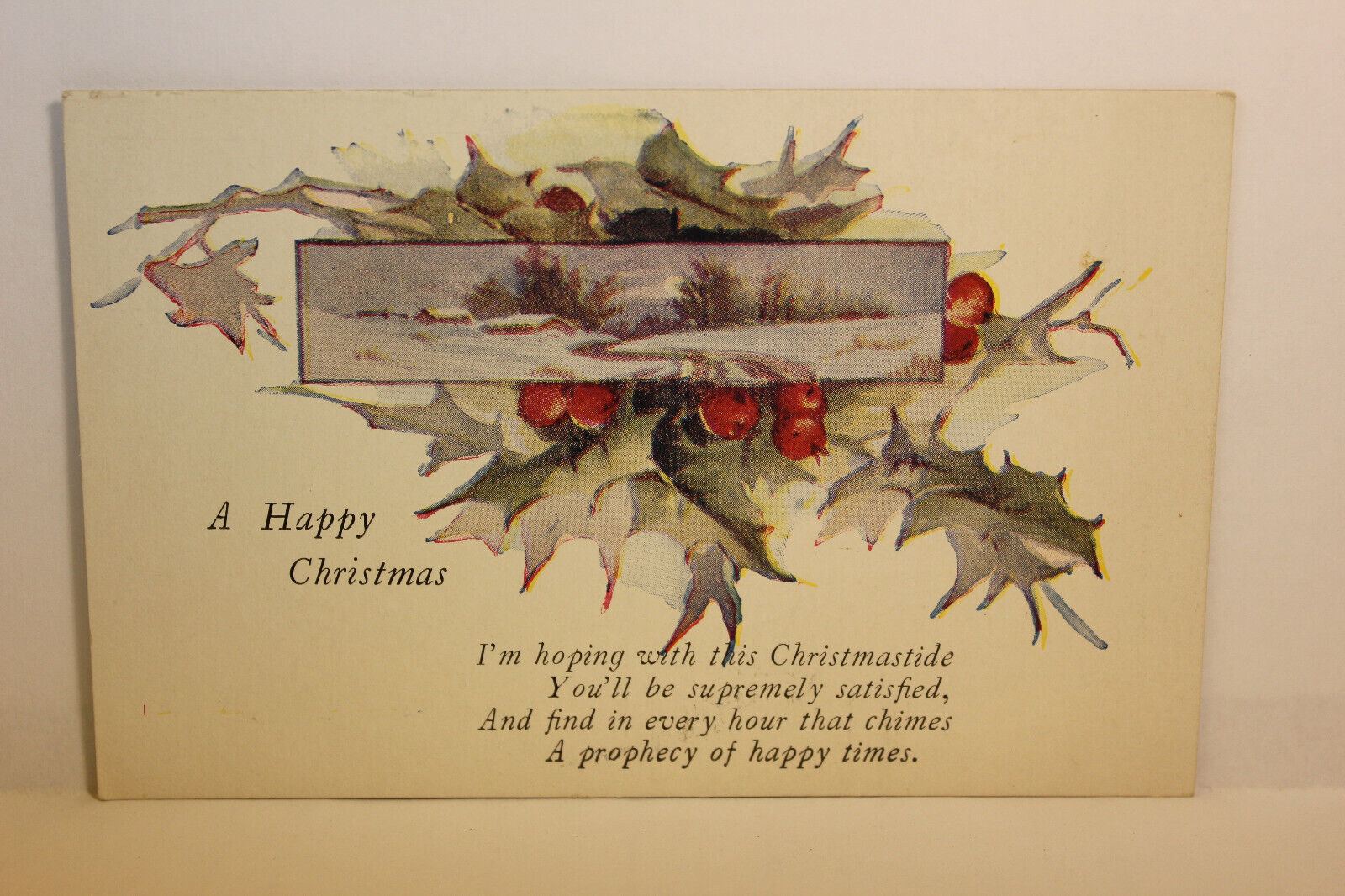 Postcard A Happy Christmas