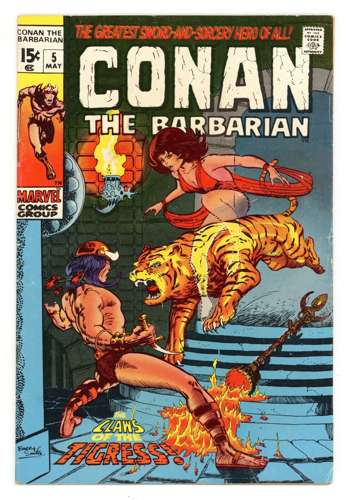 Conan the Barbarian #5 VG 4.0 1971