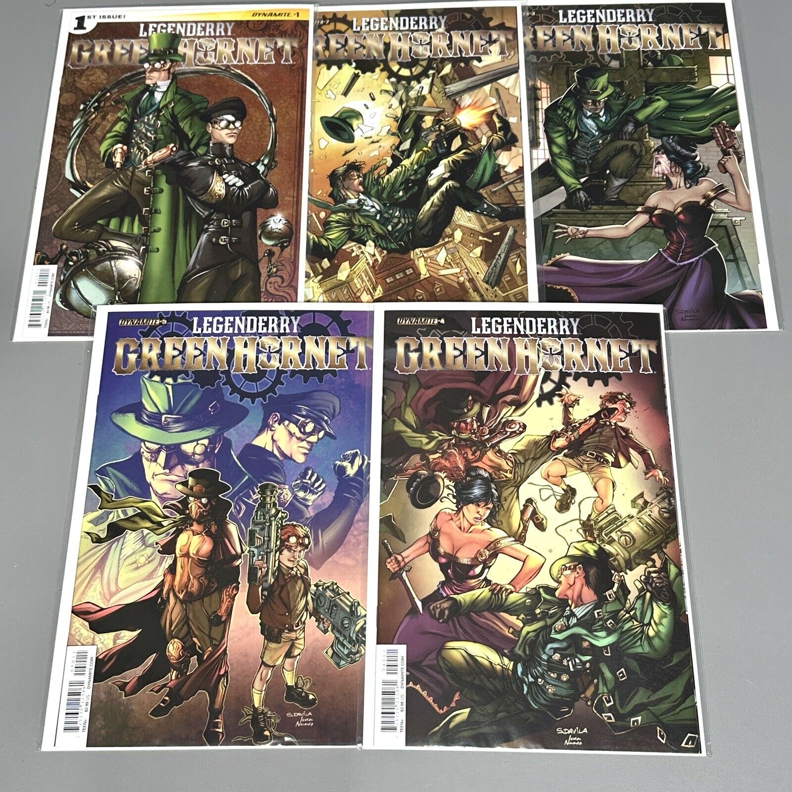 Dynamite Comics Legenderry Green Hornet 2015 Full Series Run 1-5 Complete VF/NM