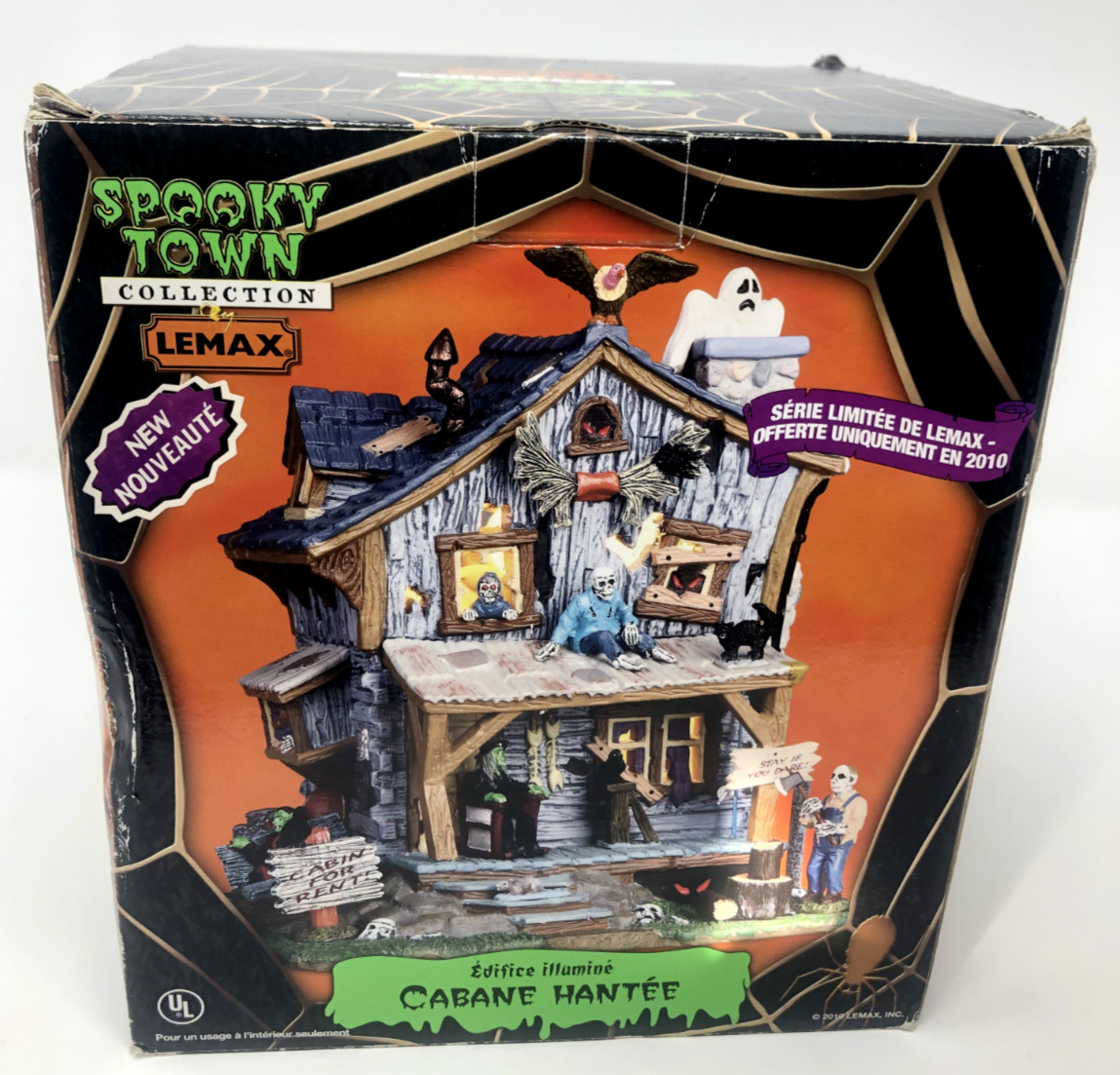 RARE Lemax Spooky Town Haunted Cabin 2010 Limited Edition With Box No light
