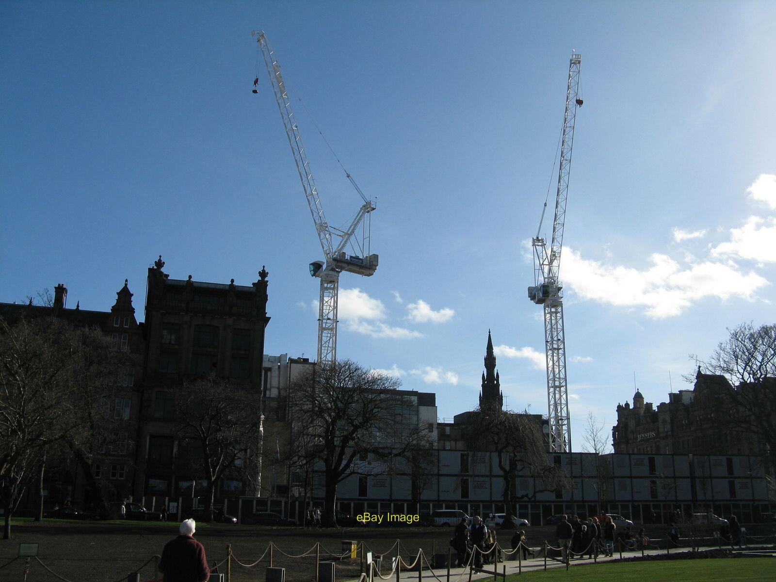 Photo 6x4 Cranes on the BCCI building site Looking south from St Andrew S c2015
