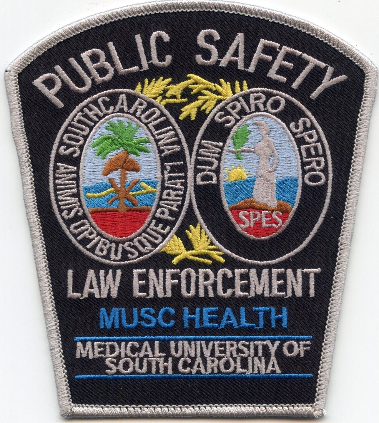 MEDICAL UNIVERSITY OF SOUTH CAROLINA style #B PUBLIC SAFETY POLICE PATCH