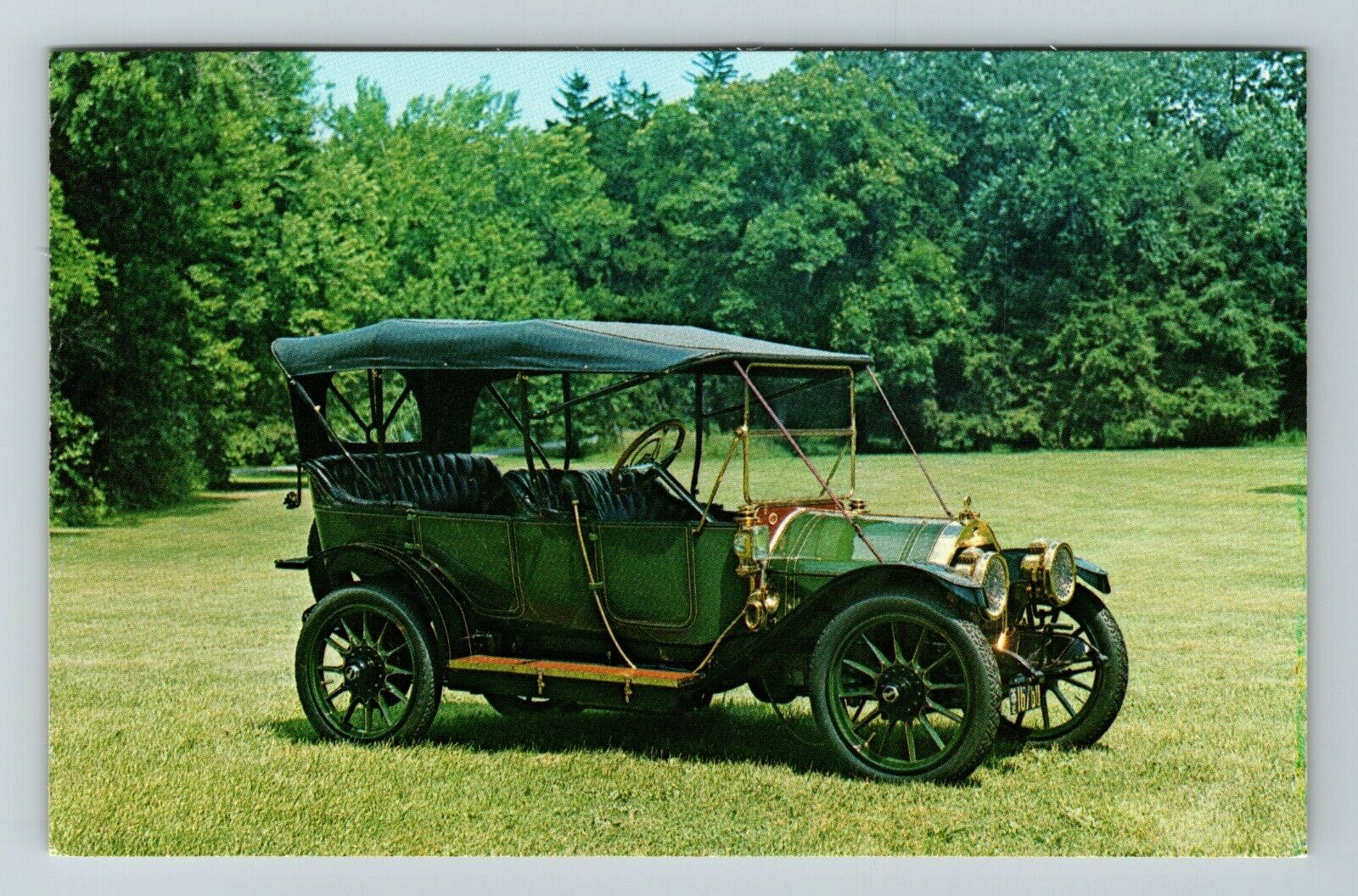 1912 Overland Model 61 Touring Car Automobile  Vintage Souvenir Postcard