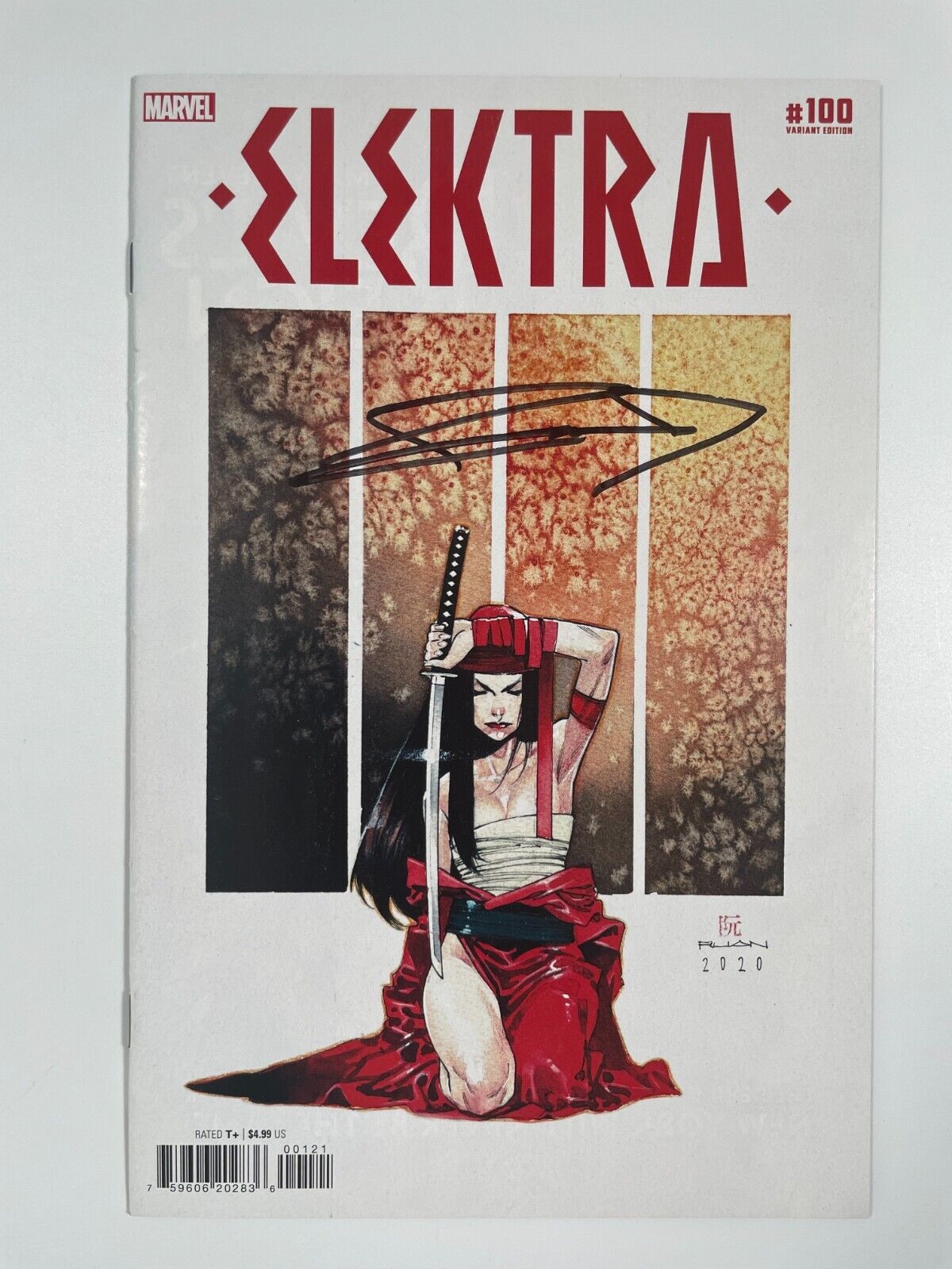 Elektra #100 Dike Ruan Cover Signed by Frank Miller w/COA - 2022