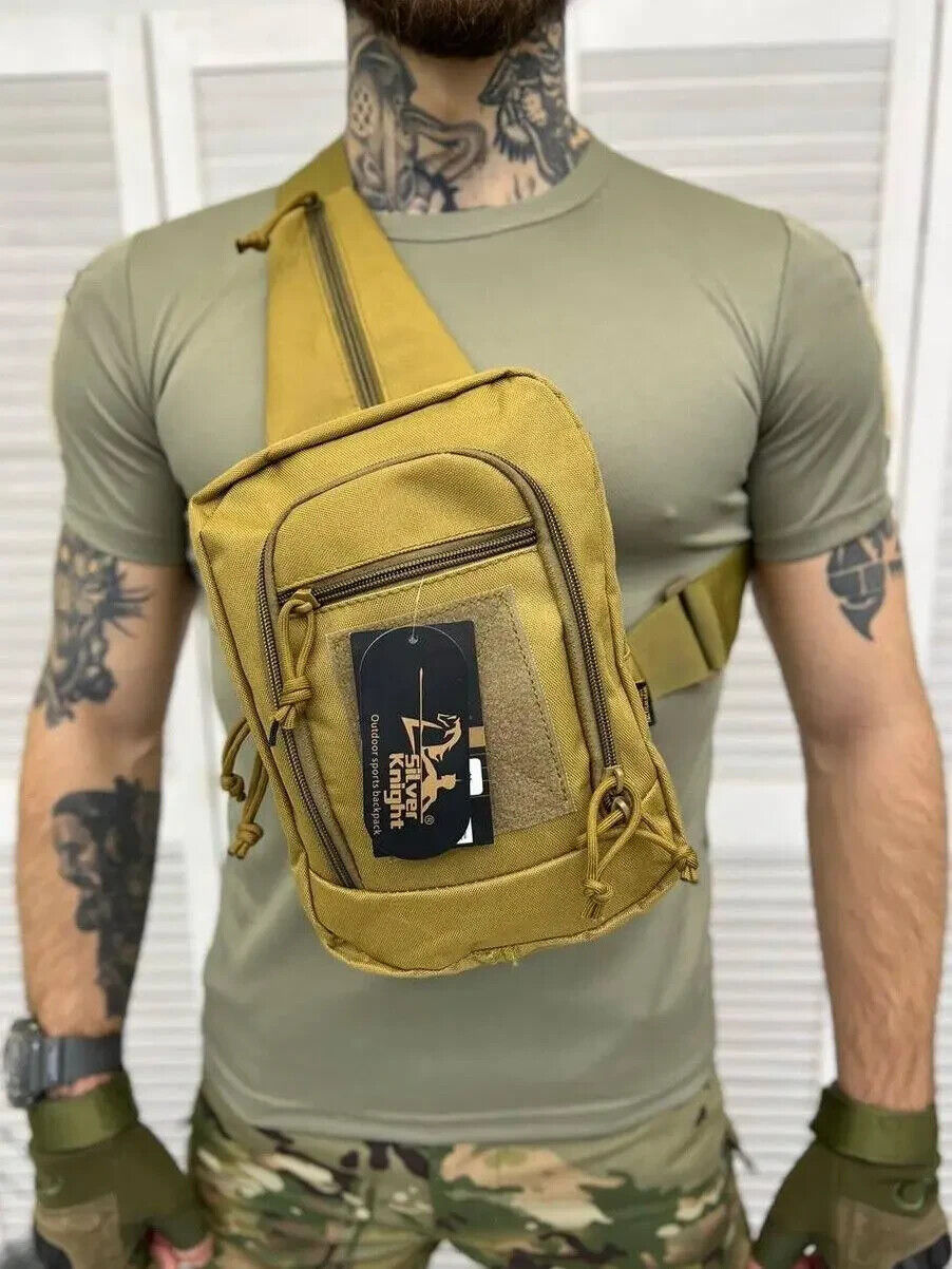 Tactical chest bag hardy coyote, tactical chest bag coyote💙💛