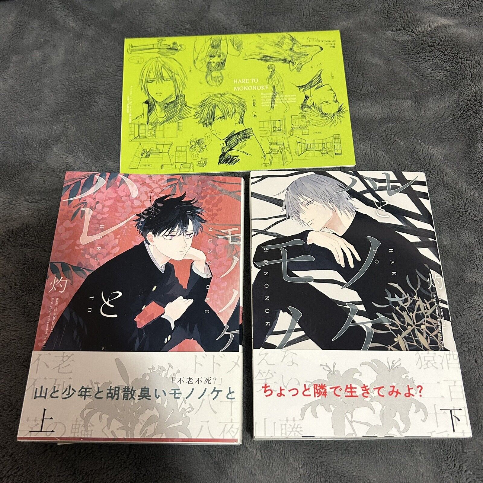 Hare to Mononoke (BL Japanese Manga) Volumes 1-2 Extra Booklet