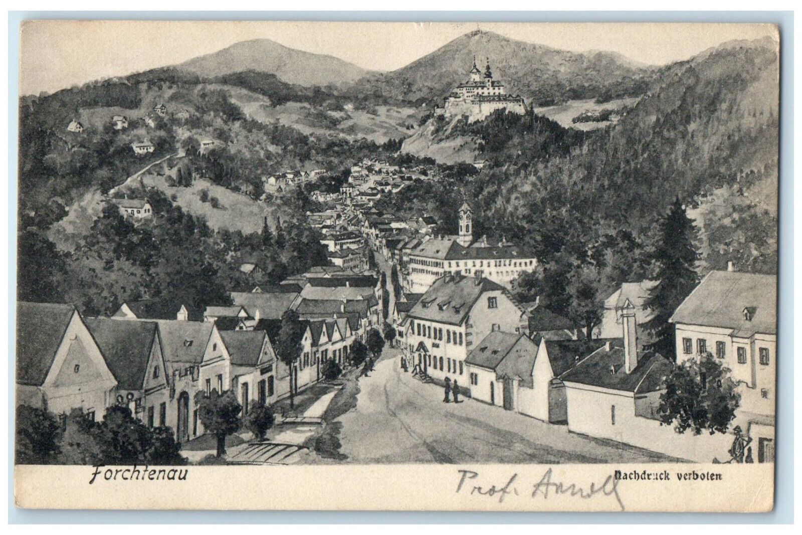 c1910 General View of Forchtenau Upper Austria Austria Antique Posted Postcard