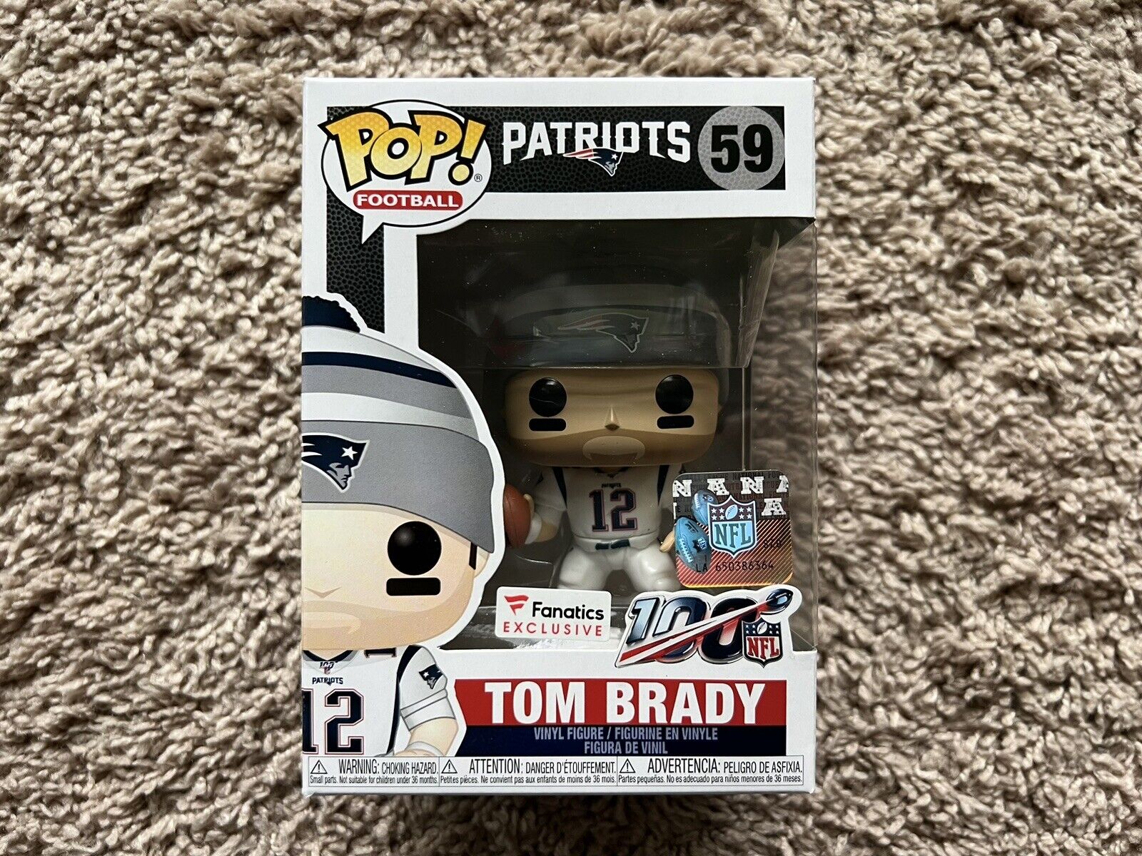 Tom Brady (White Jersey) Funko POP - Fanatics (Exclusive) #59
