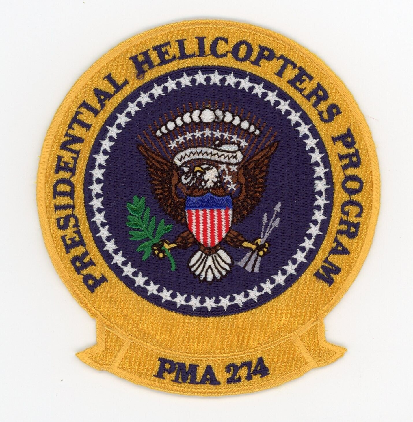 VH-92A VH-3D VH-60N Presidential Helicopters Program PMA-274 Hook&Loop Patch New