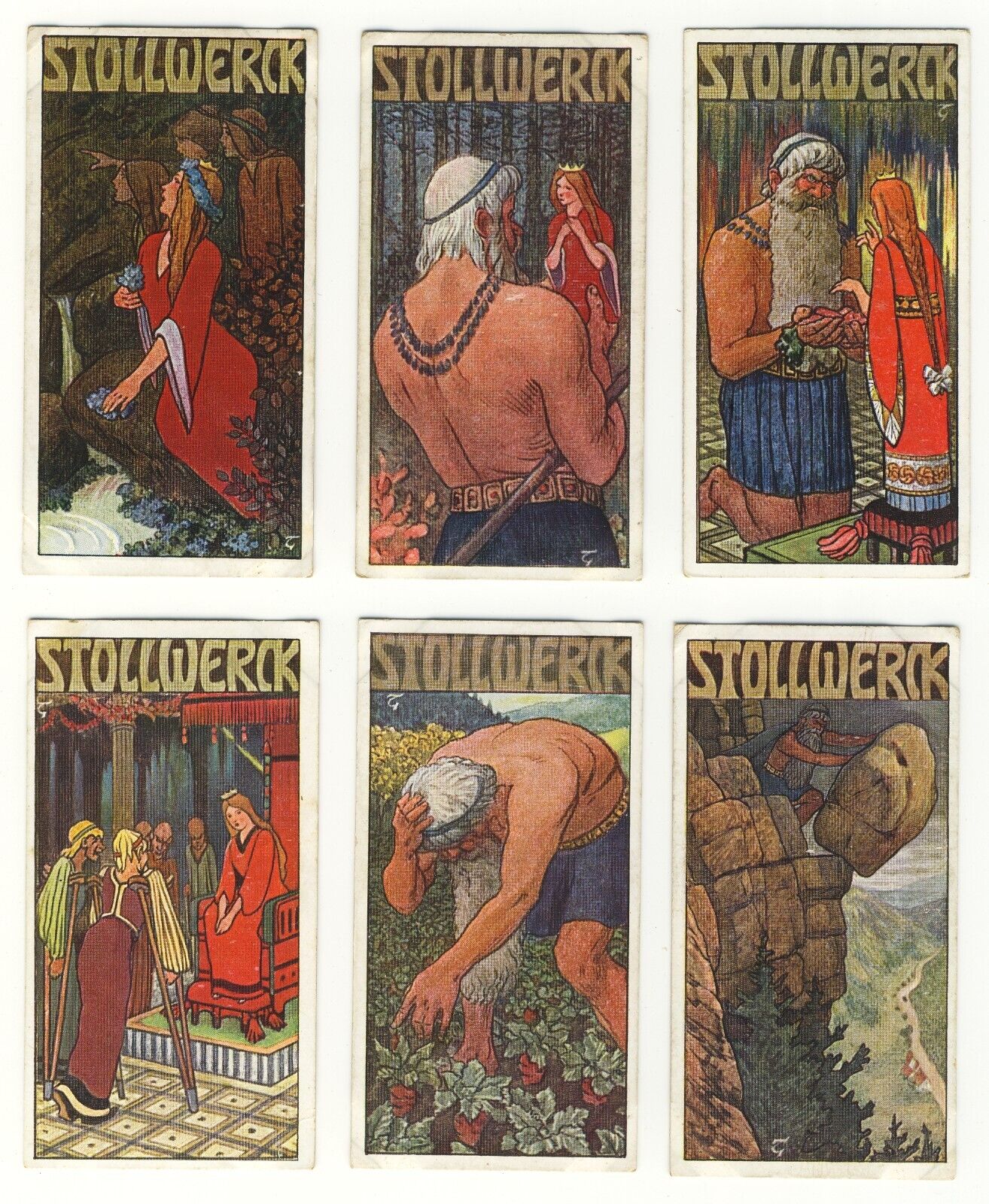 Stollwerck 1906 Group 403 Rubezahl set of 6 cards VG