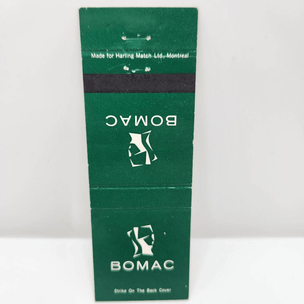 Vintage Matchcover Bomac Restaurant Toronto Montreal Ottawa
