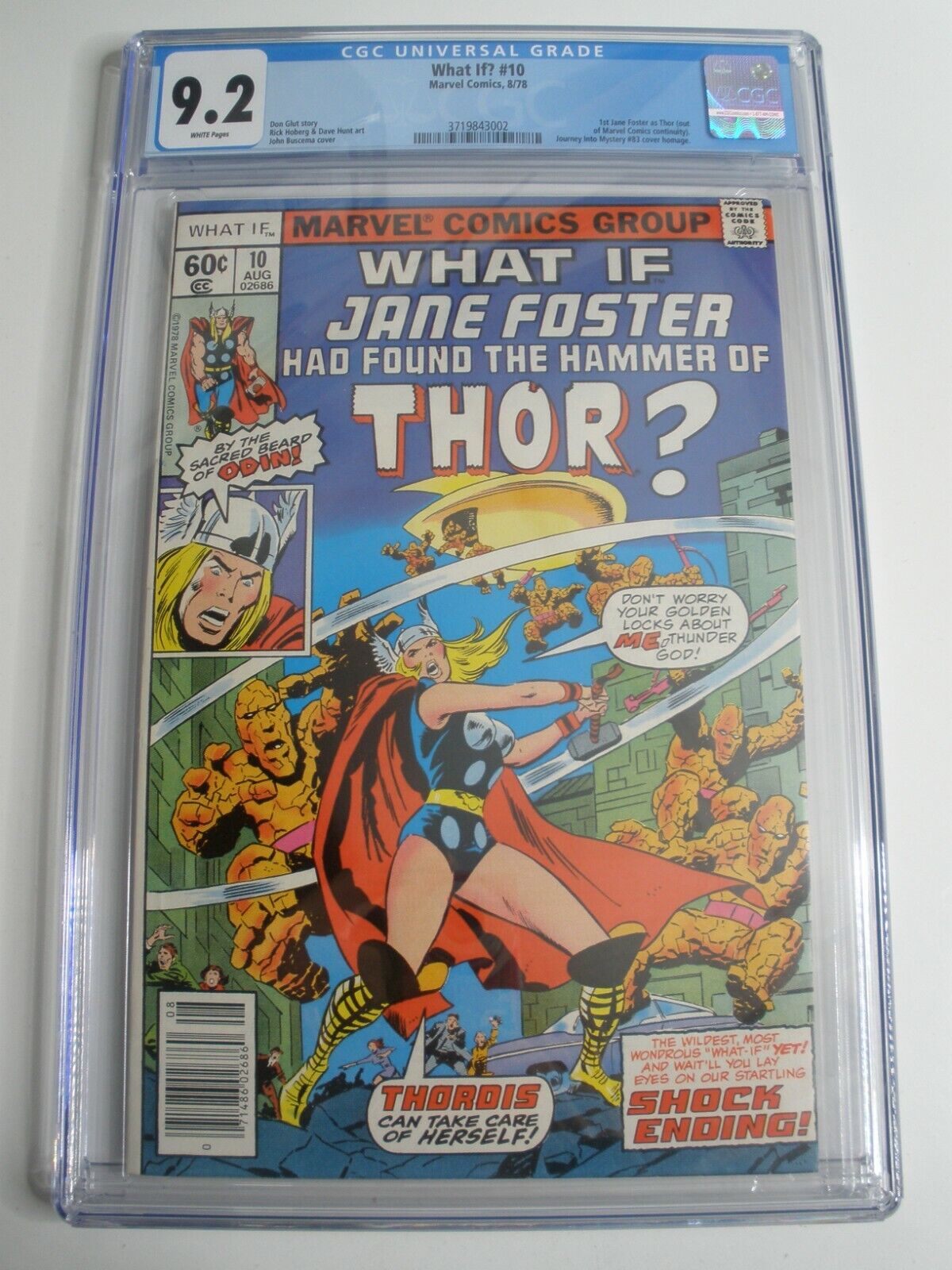 Marvel Comics What If ? # 10 CGC 9.2 1st Jane Foster as Thor