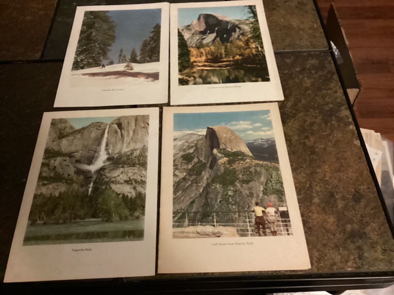 Four (4) 1938 Yosemite National Park Camp Curry Menus, All Meals