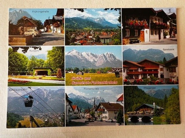 Postcard: Garmisch-Partenkirchen, photochrome. unposted