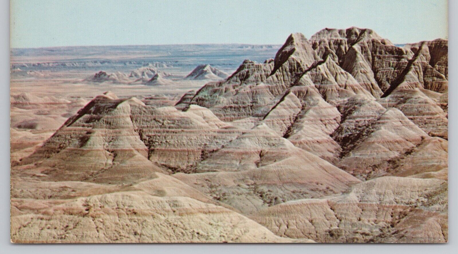Multi-Colored Buttes Badlands National Monument SD Chrome Postcard Vtg Unposted